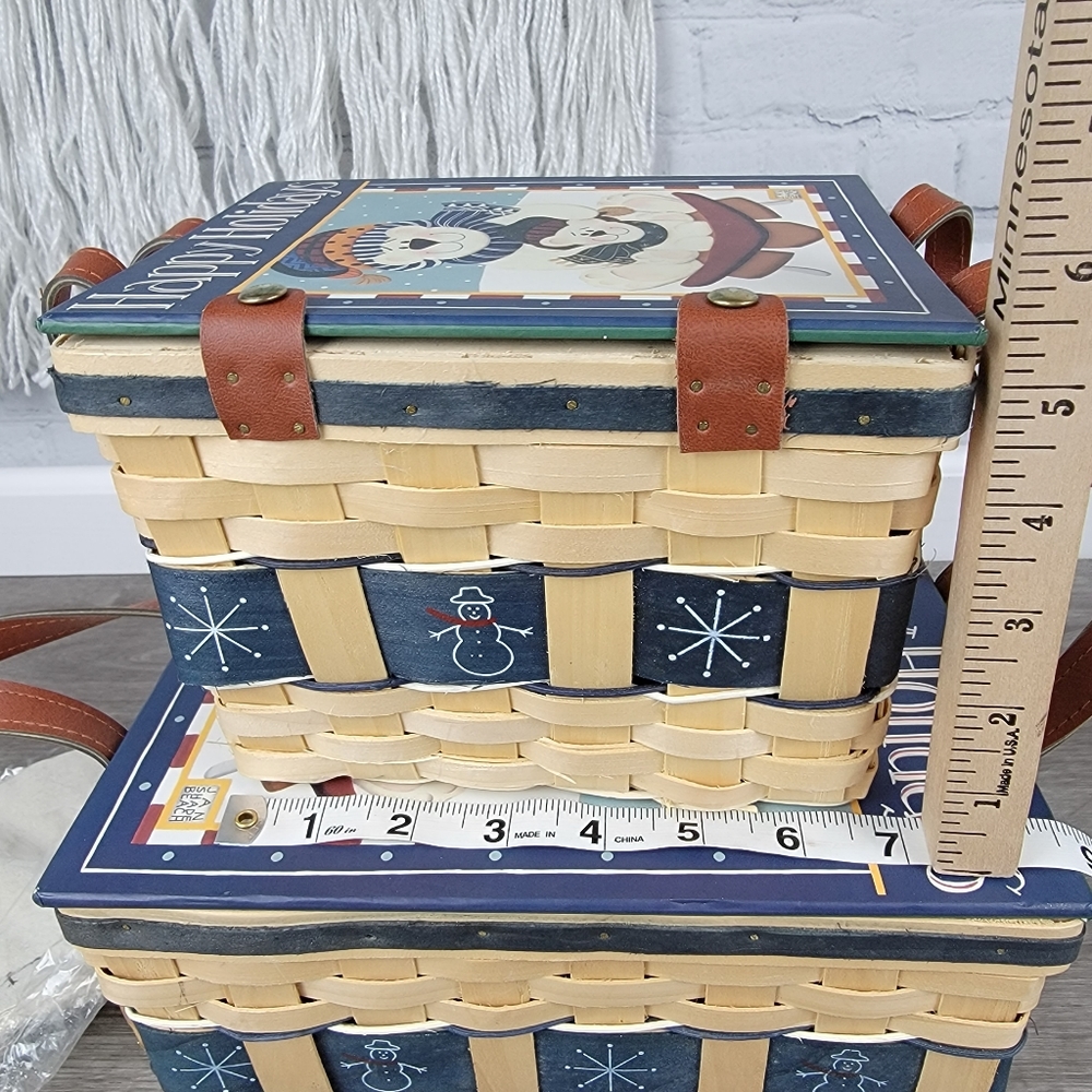 Happy Holidays Woven Baskets by CMI HENTON - Picture 11 of 16